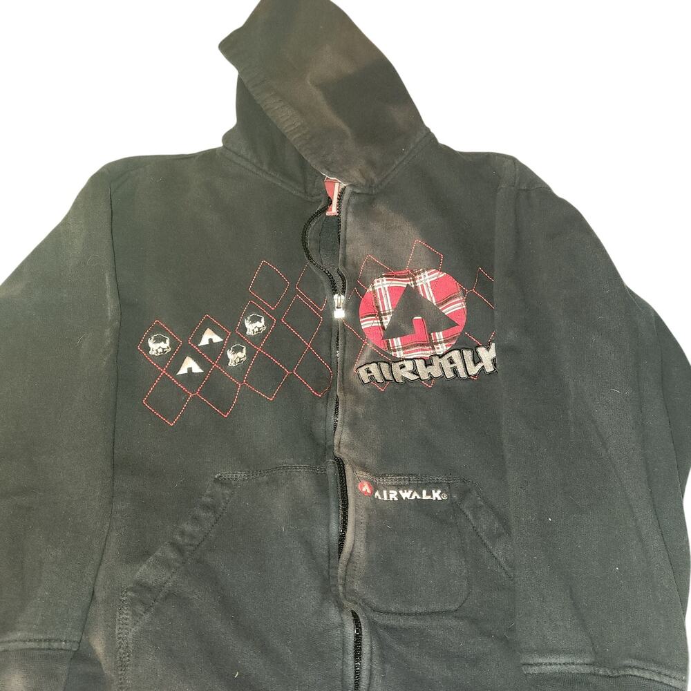 Vintage Airwalk Zip Up Hoodie Y2k grunge distressed